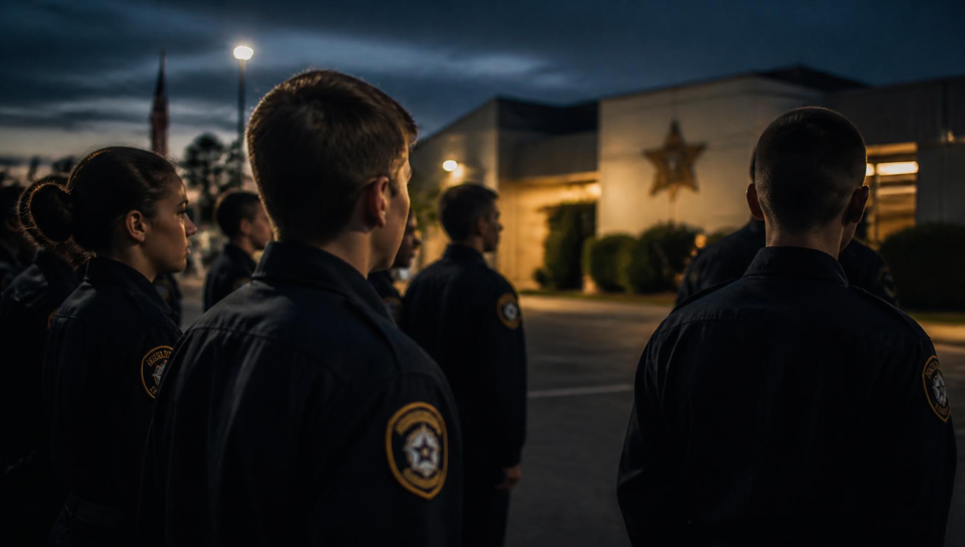 Explorer Post 409 members training with Hernando County deputies